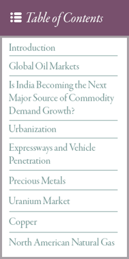 Goehring & Rozencwajg’s commentary Table of Contents